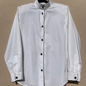 VTG KAREN SCOTT Mandarin Collar Dress Shirt